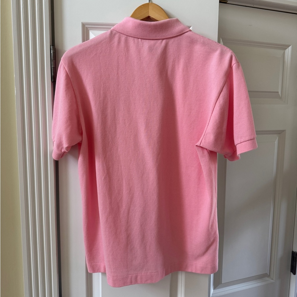 Men’s Lacoste Pink Short Sleeve Polo Shirt, Classic fit, Size Large, - Picture 4 of 6